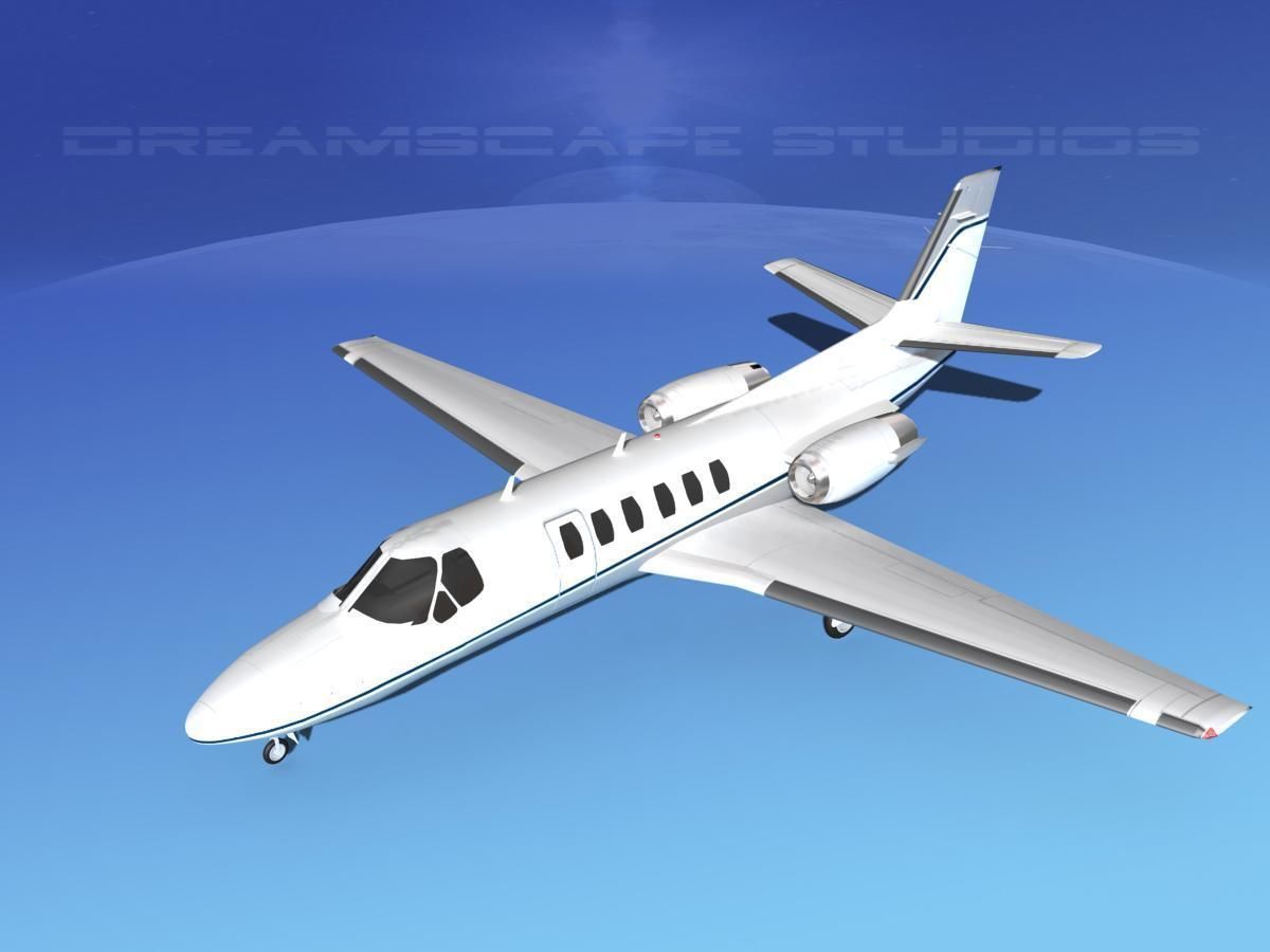 Cessna C550 Citation II V03 3D model_10