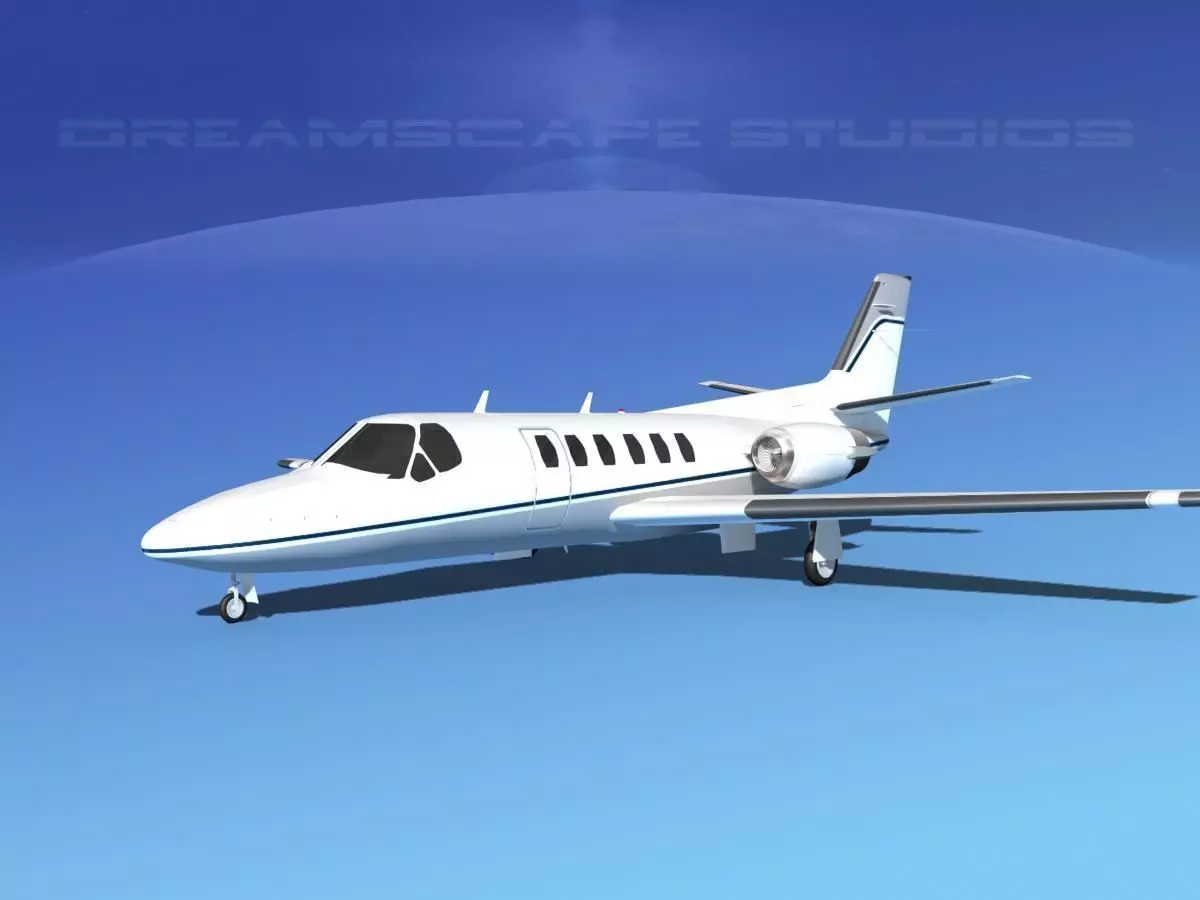 Cessna C550 Citation II V03 3D model_0