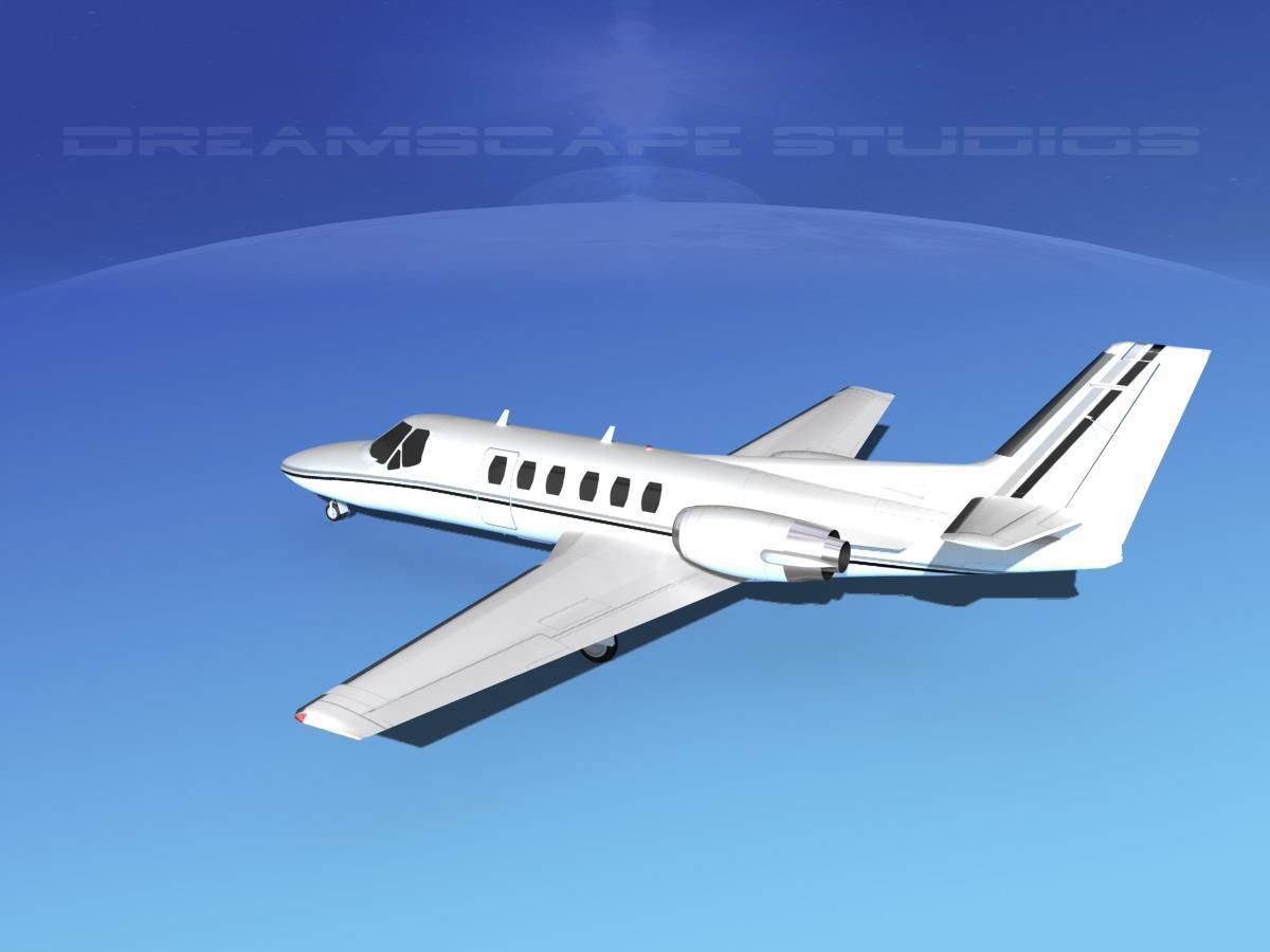 Cessna C550 Citation II V04 3D model_8