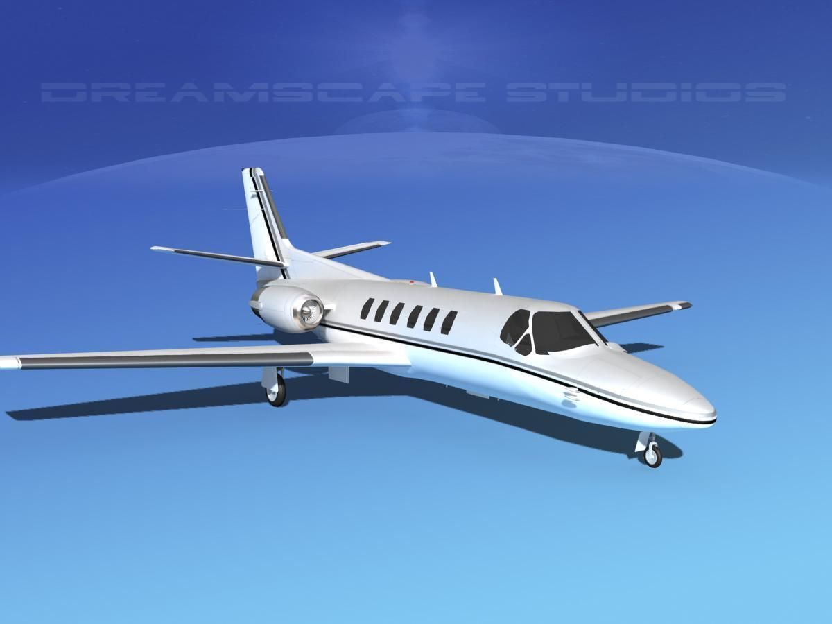 Cessna C550 Citation II V04 3D model_2