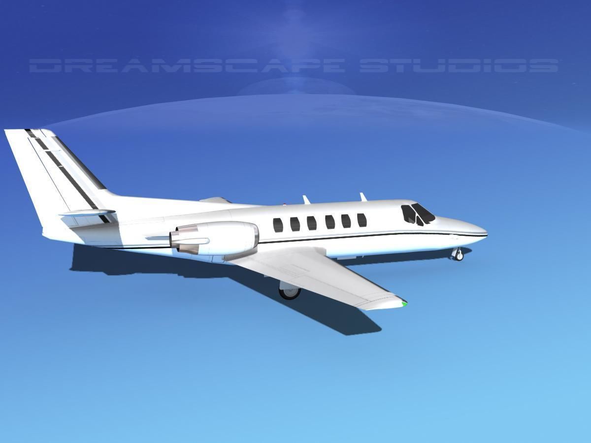 Cessna C550 Citation II V04 3D model_4
