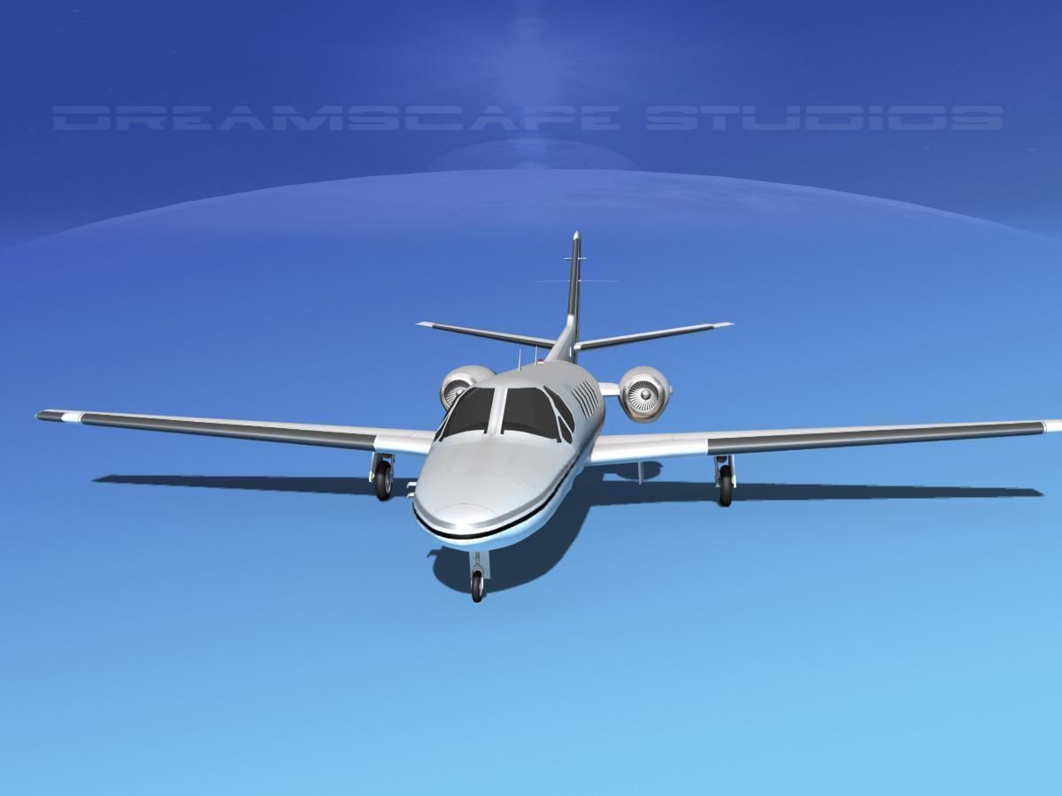 Cessna C550 Citation II V04 3D model_1
