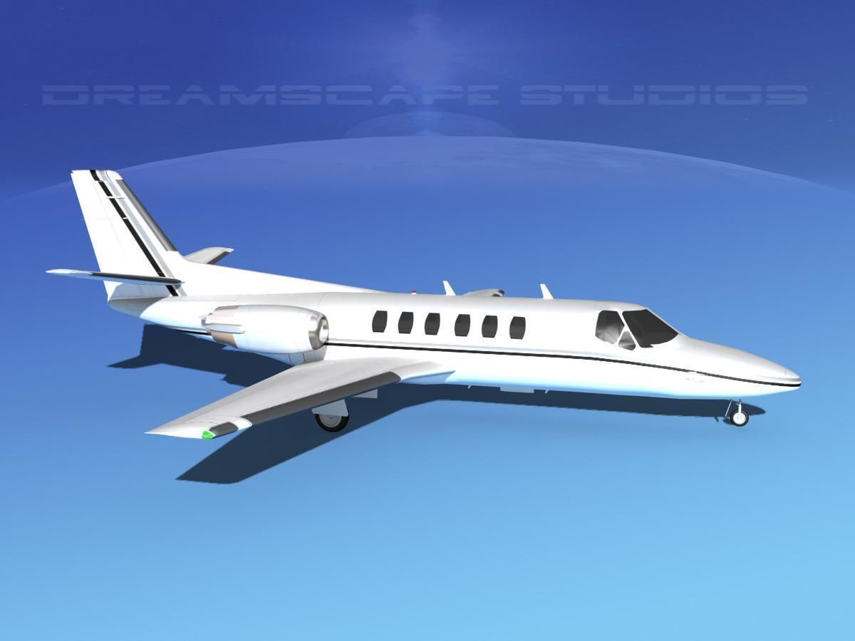 Cessna C550 Citation II V04 3D model_3