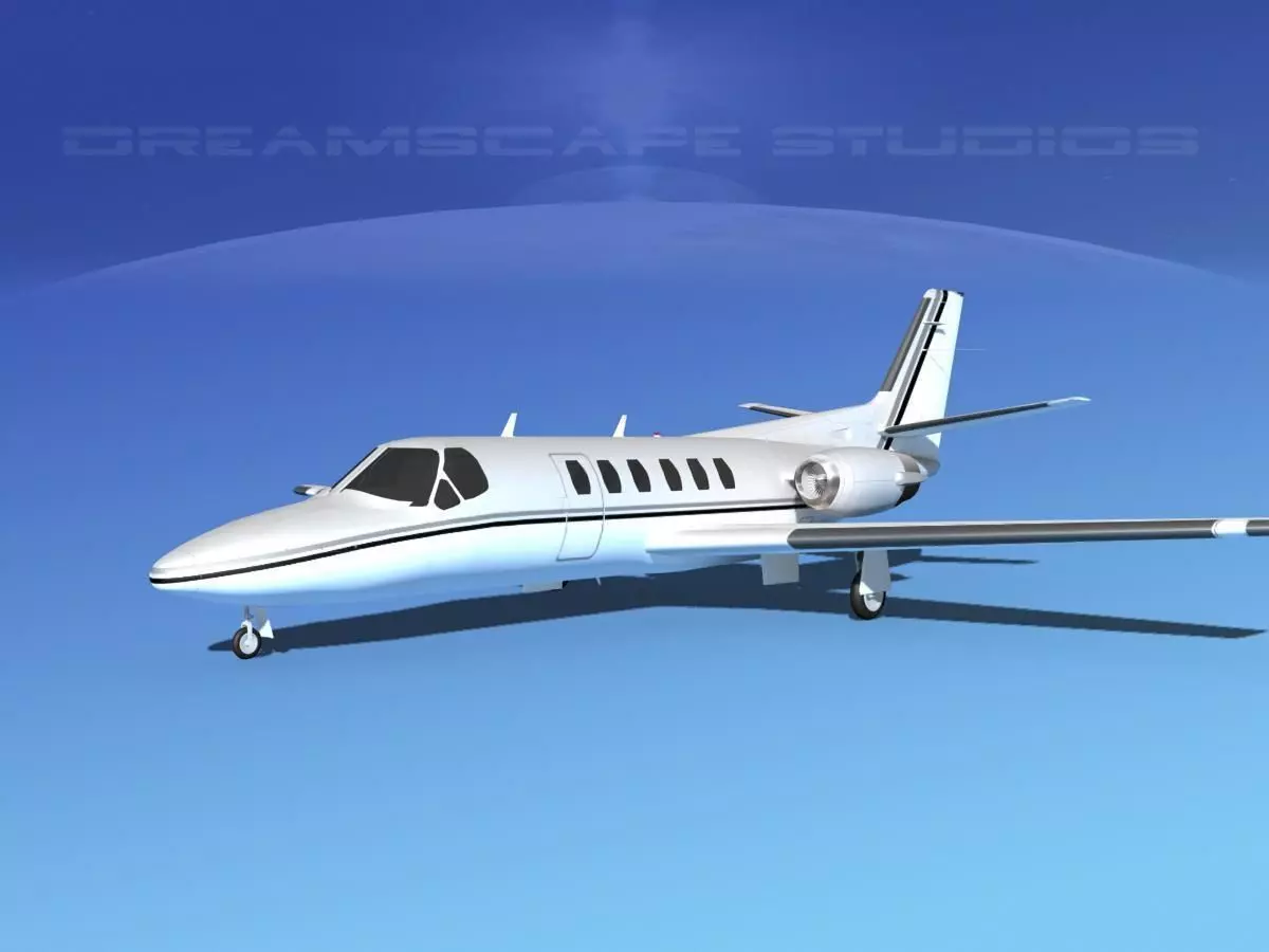 Cessna C550 Citation II V04 3D model_0