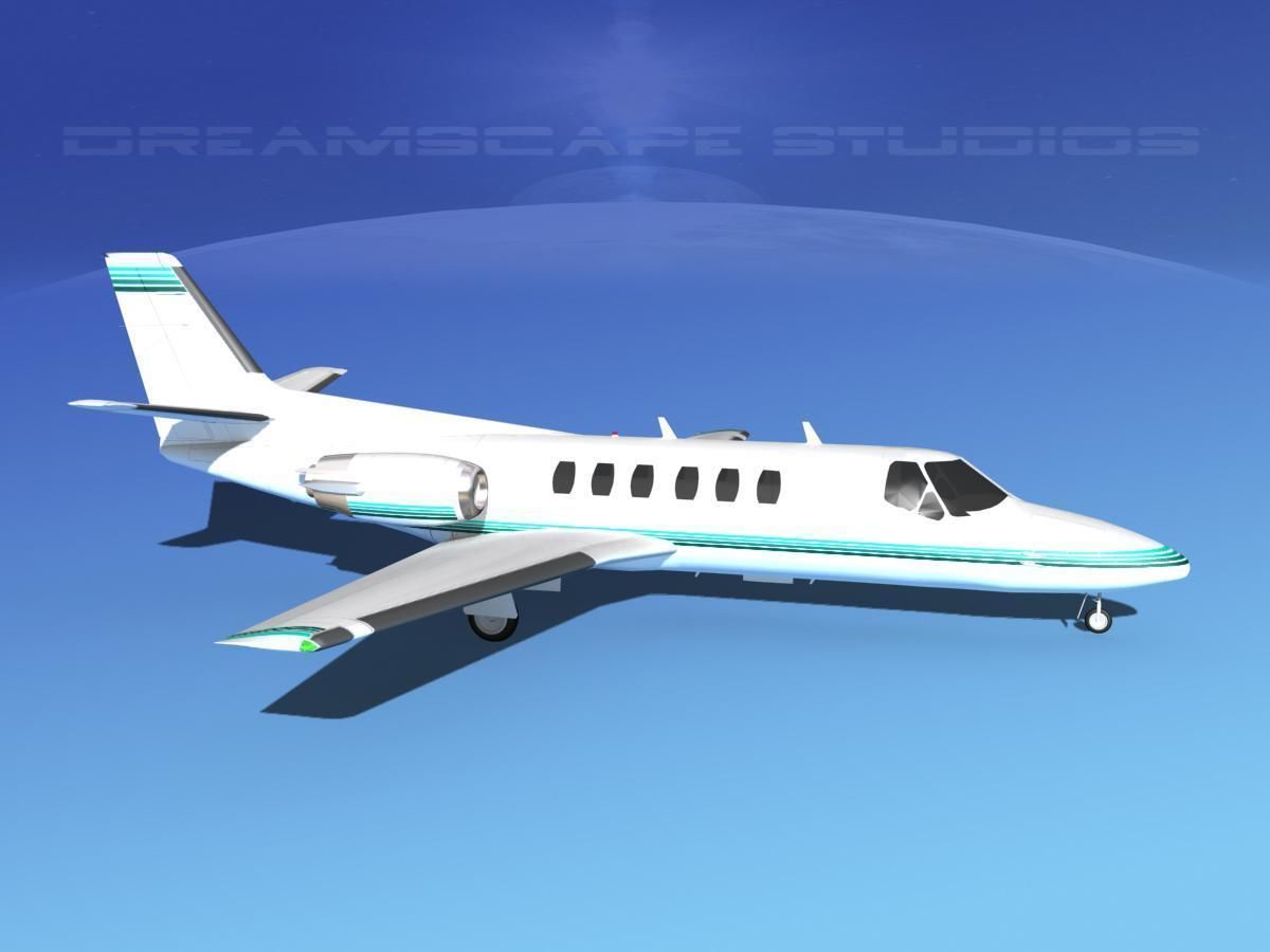 Cessna C550 Citation II V05 3D model_3