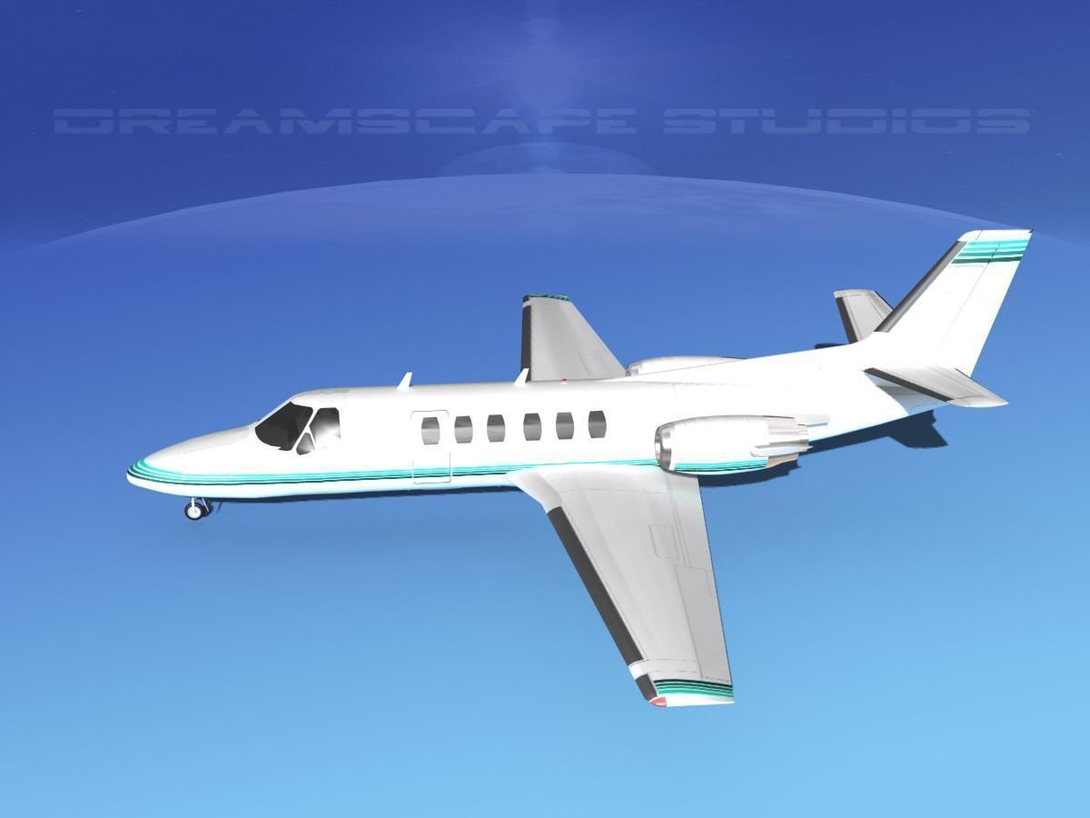 Cessna C550 Citation II V05 3D model_8