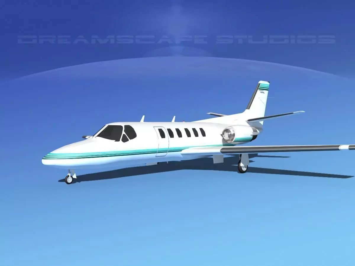 Cessna C550 Citation II V05 3D model_0