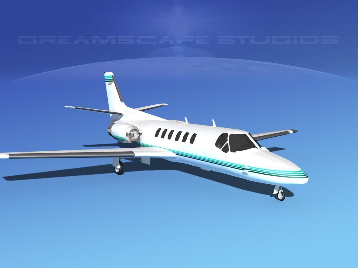 Cessna C550 Citation II V05 3D model_2