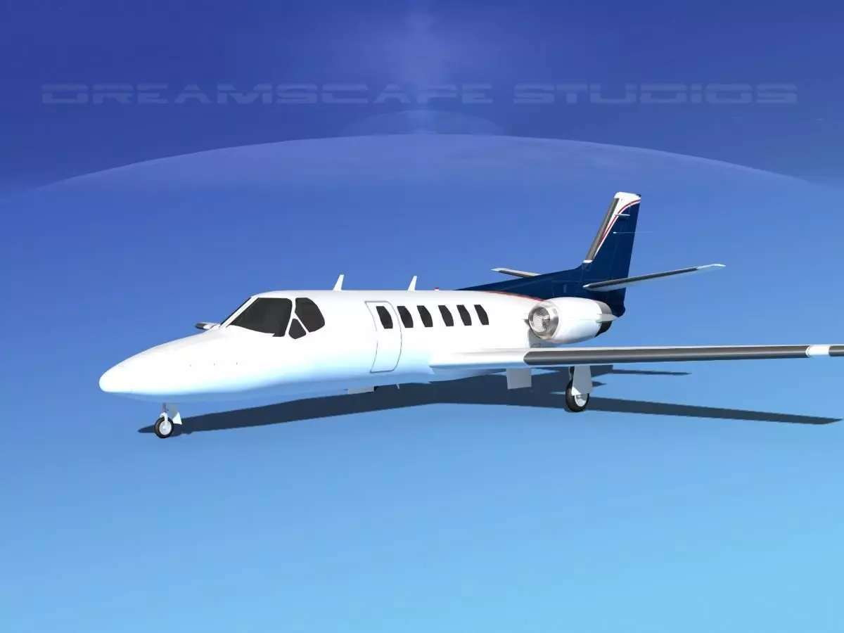 Cessna C550 Citation II V12 3D model_0