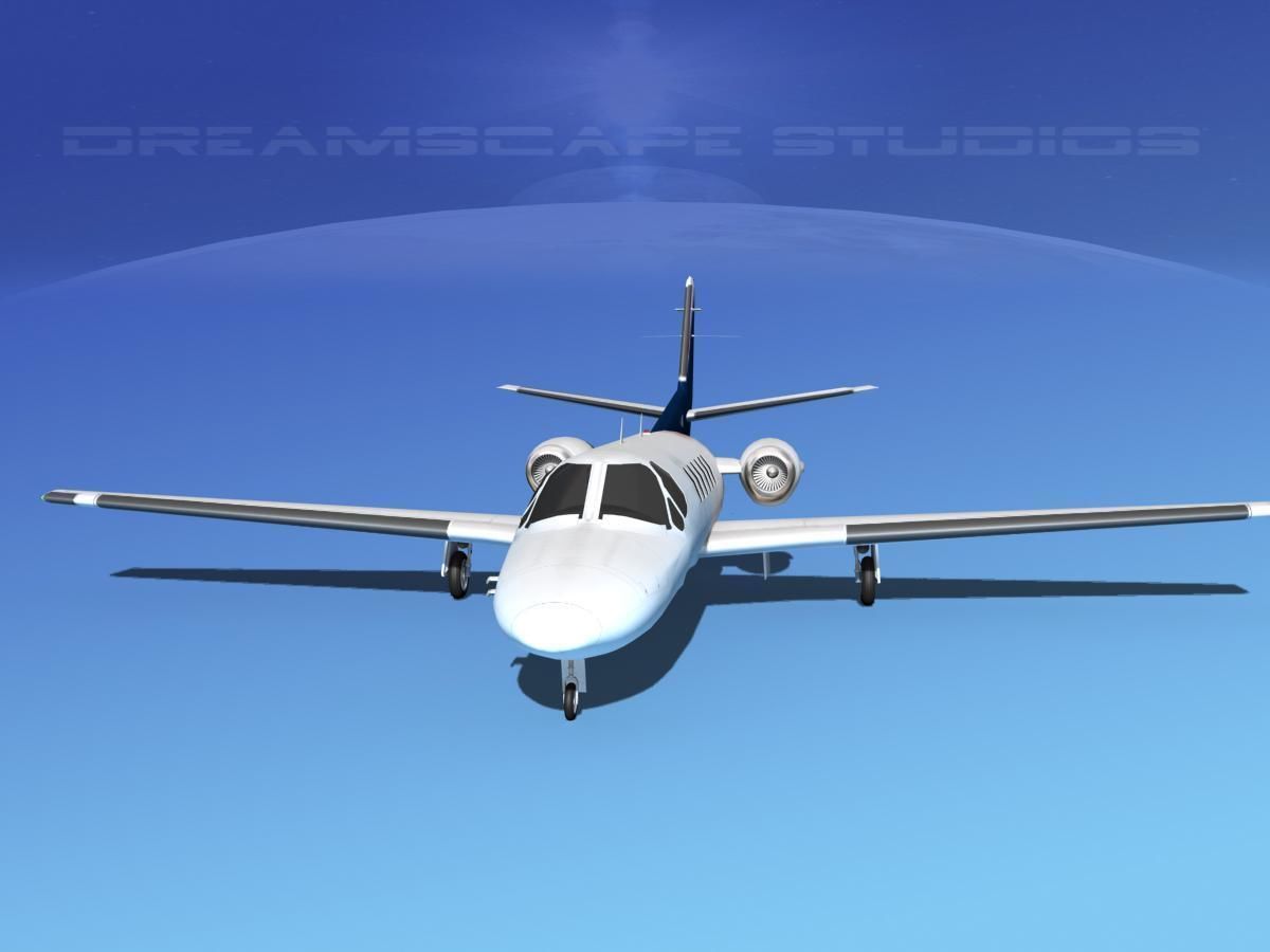 Cessna C550 Citation II V12 3D model_1