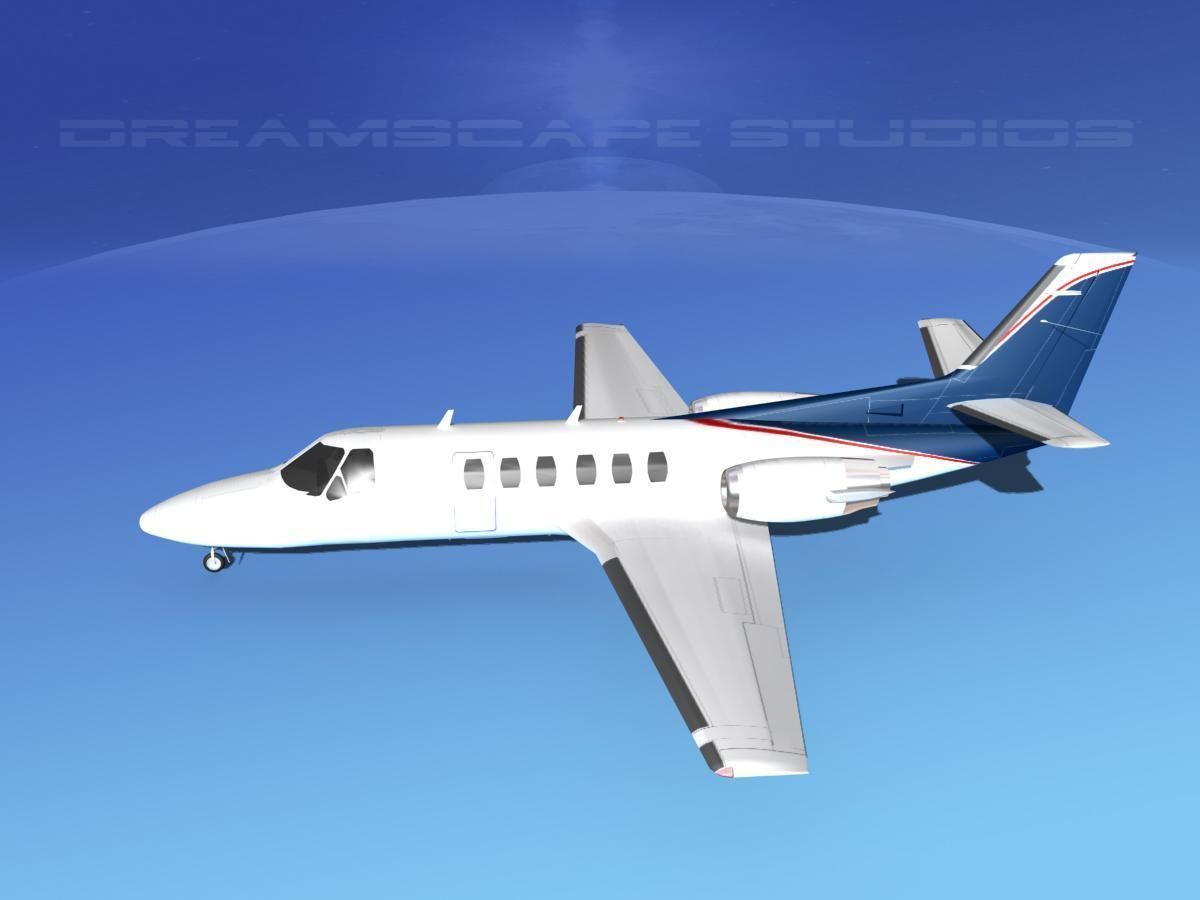 Cessna C550 Citation II V12 3D model_9