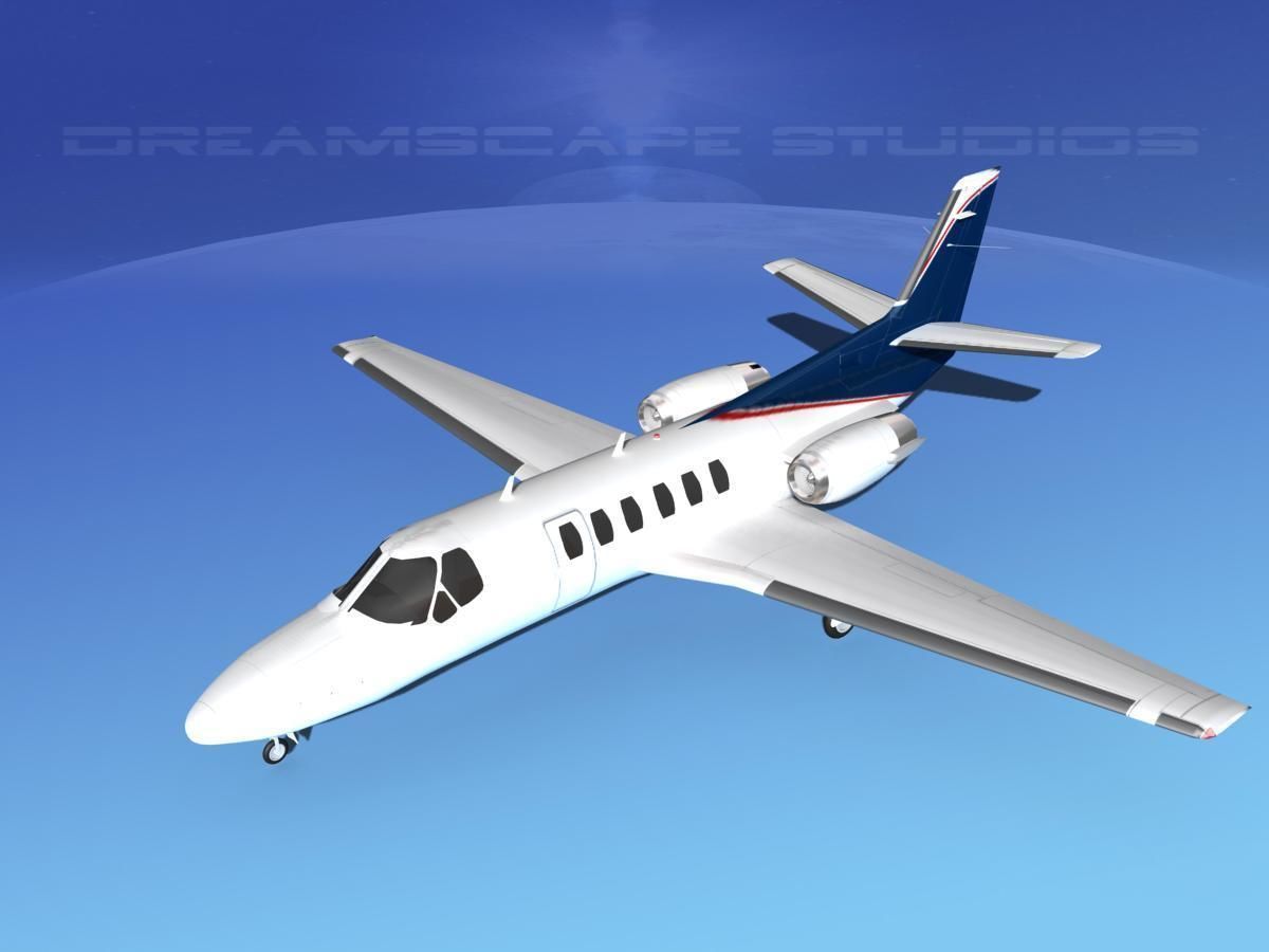 Cessna C550 Citation II V12 3D model_10