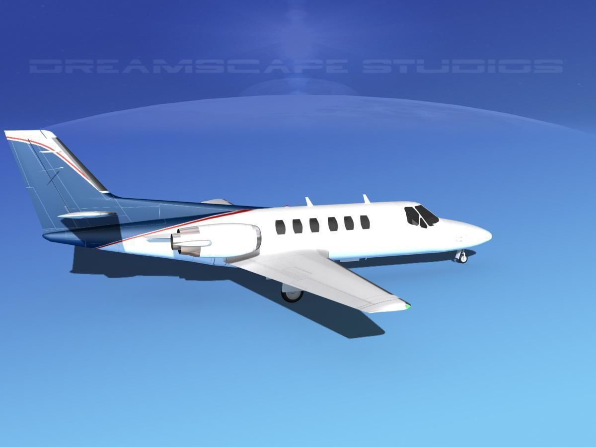 Cessna C550 Citation II V12 3D model_4