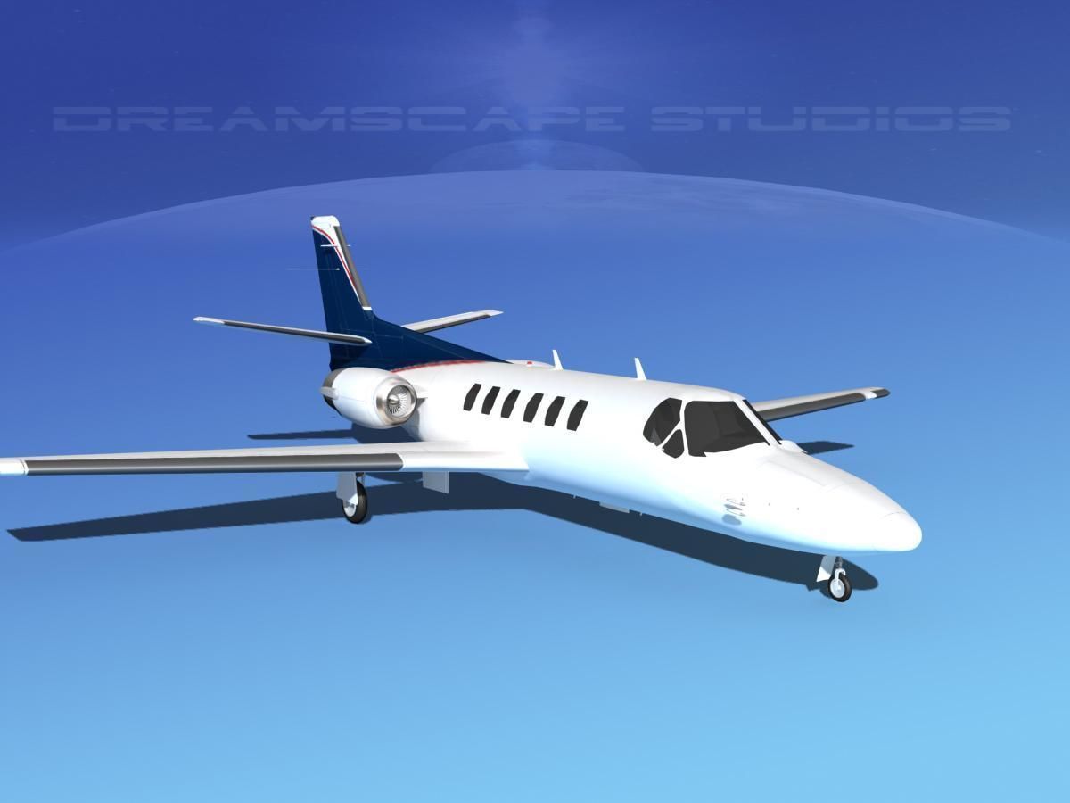 Cessna C550 Citation II V12 3D model_2