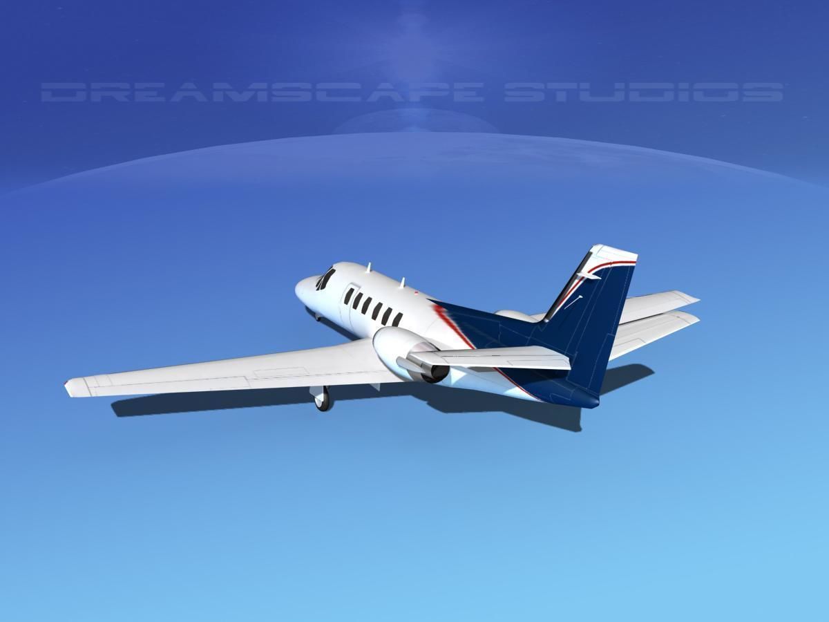 Cessna C550 Citation II V12 3D model_7