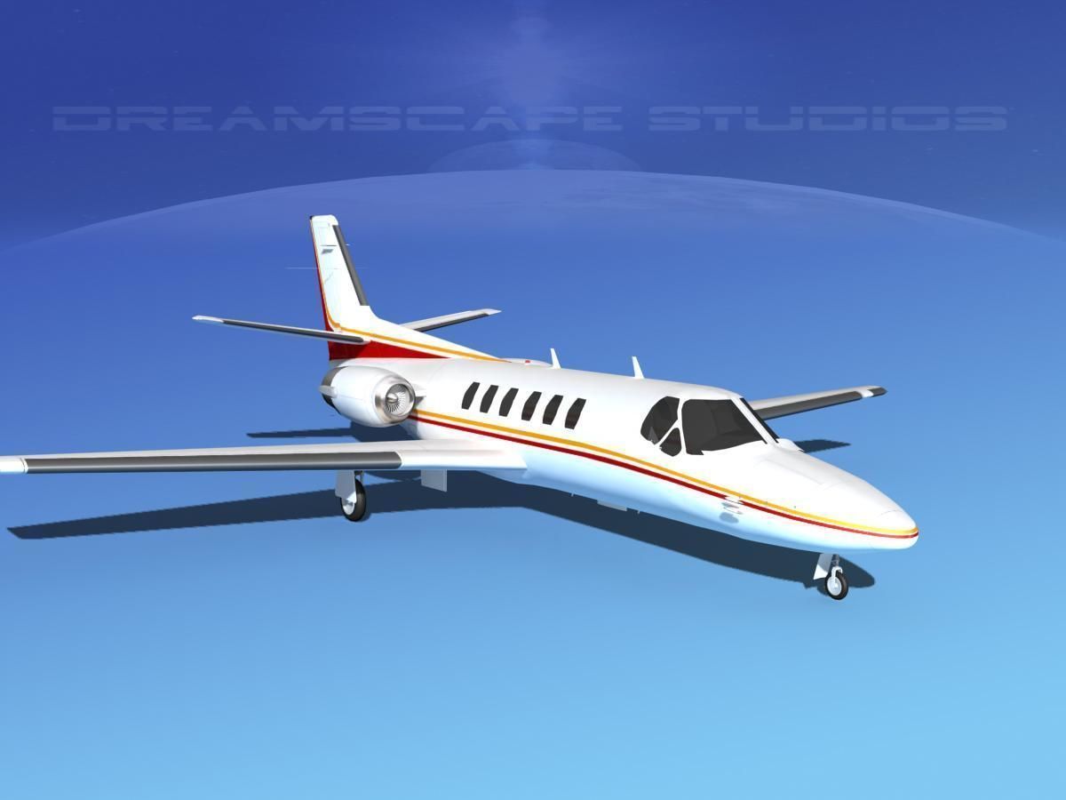 Cessna C550 Citation II V13 3D model_2