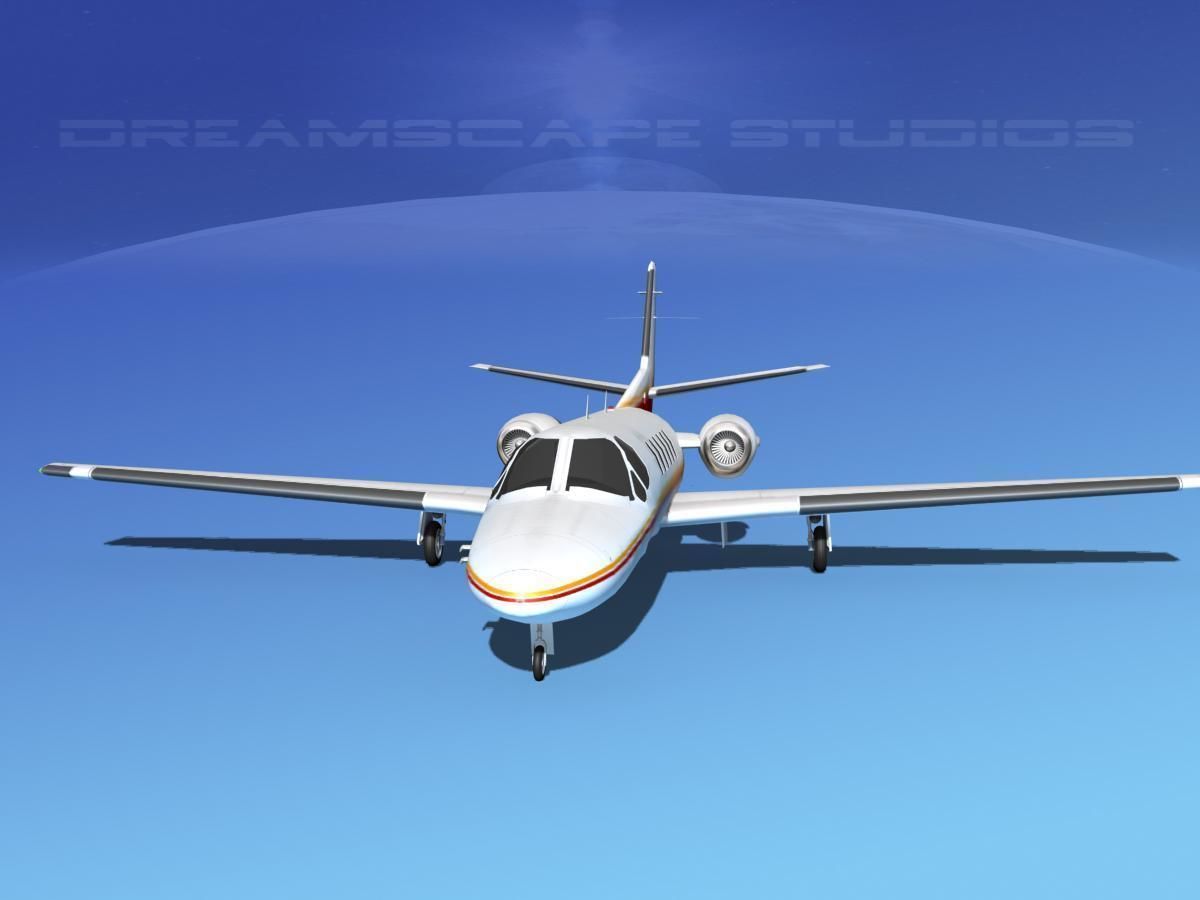 Cessna C550 Citation II V13 3D model_1