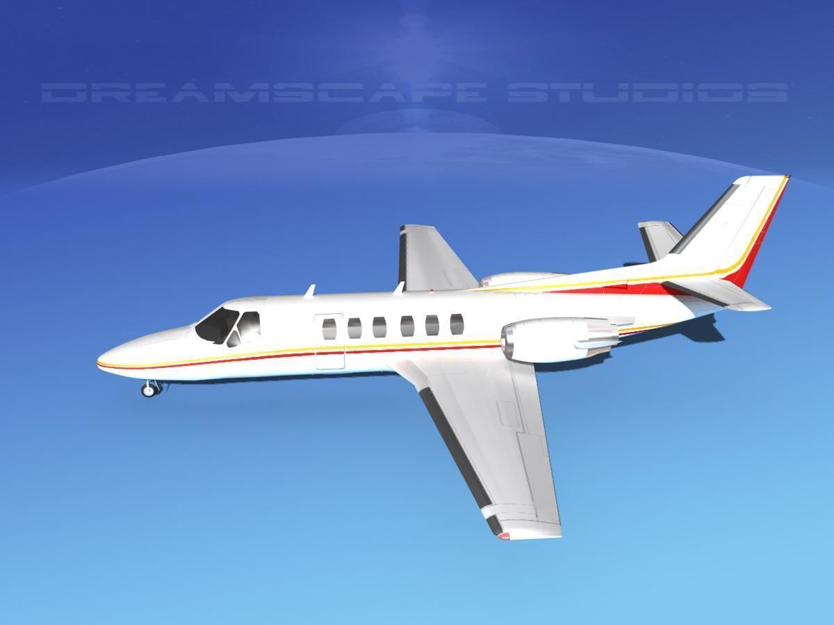 Cessna C550 Citation II V13 3D model_9