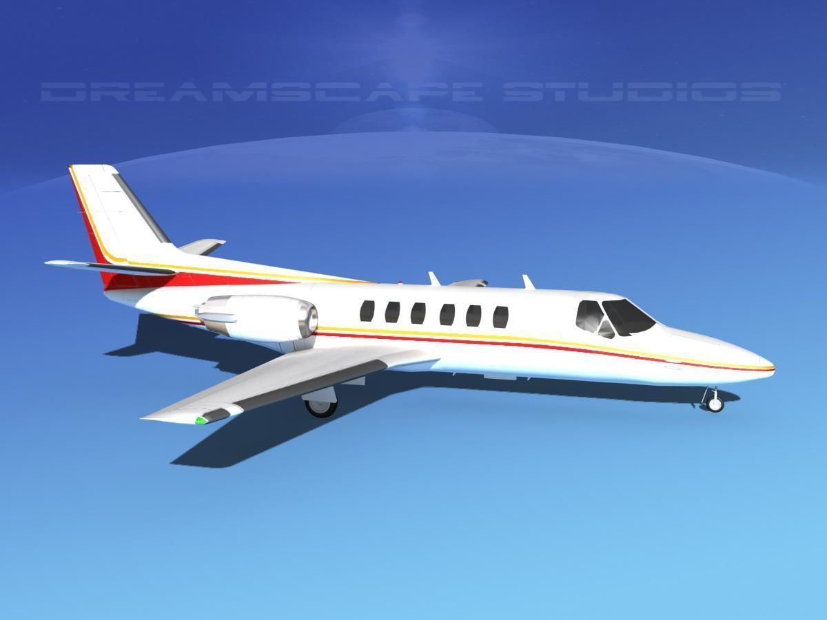 Cessna C550 Citation II V13 3D model_3