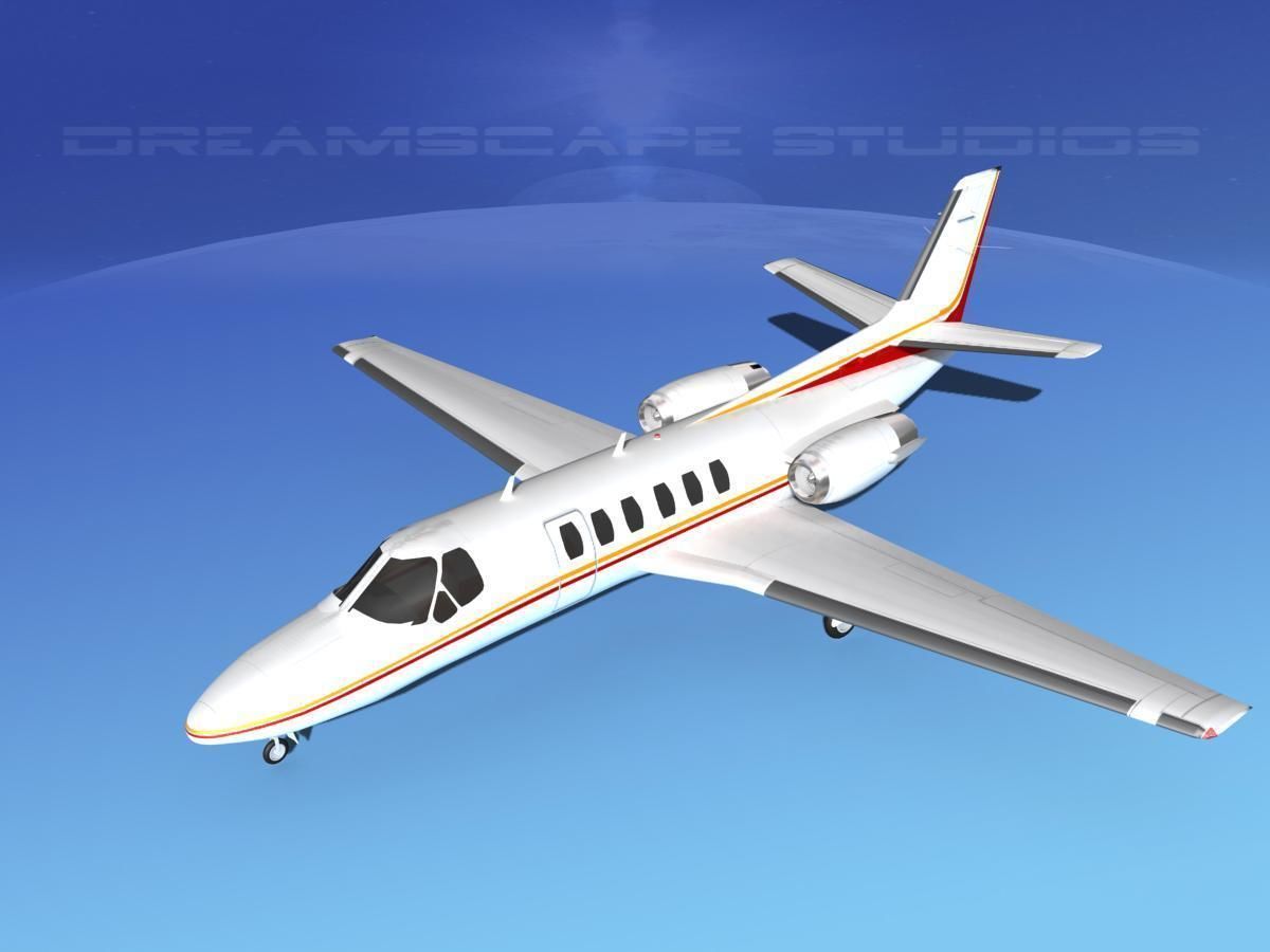 Cessna C550 Citation II V13 3D model_10