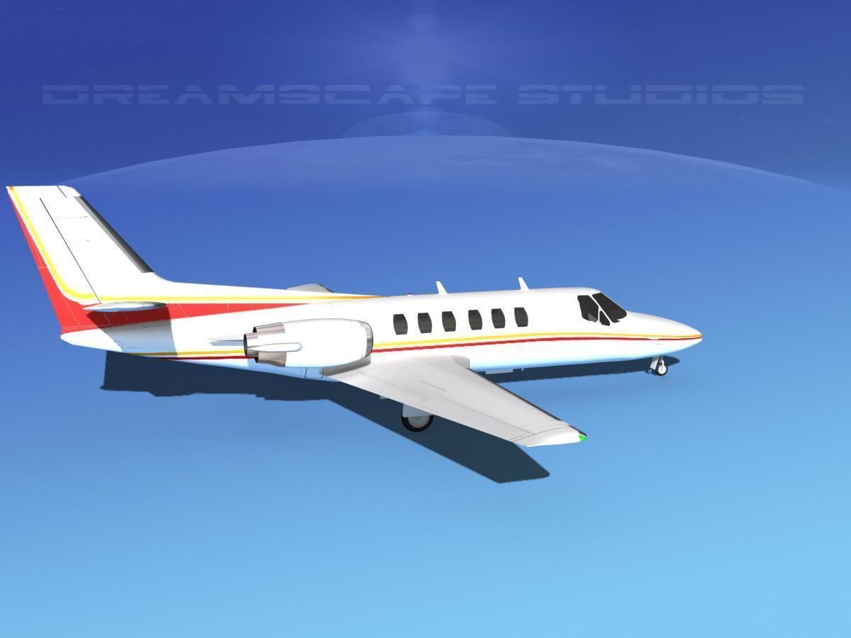Cessna C550 Citation II V13 3D model_4