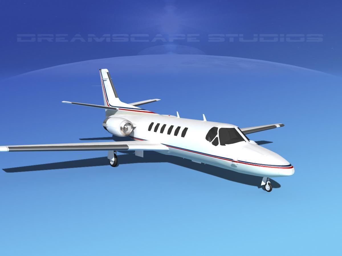 Cessna C550 Citation II V14 3D model_2