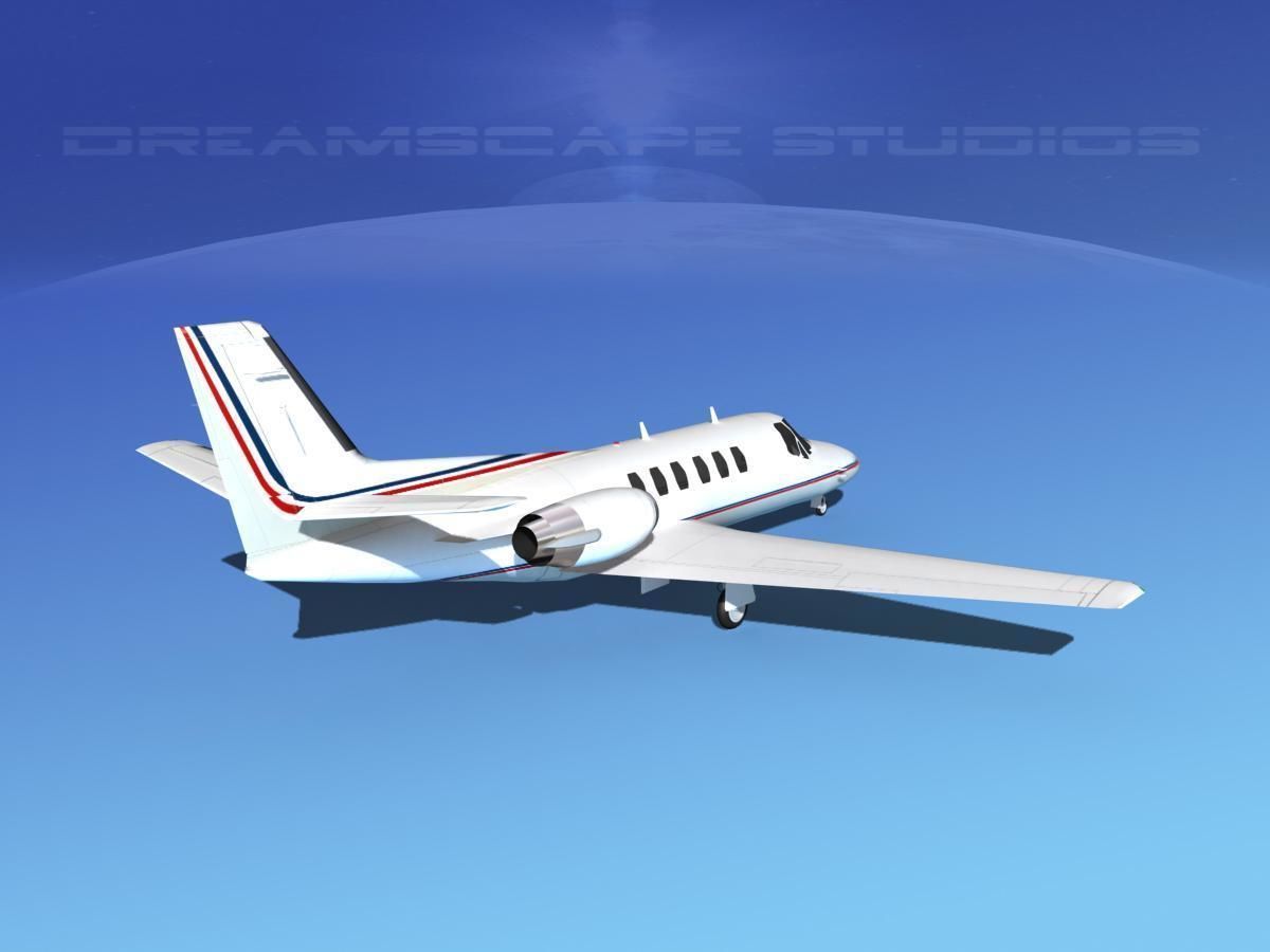Cessna C550 Citation II V14 3D model_5