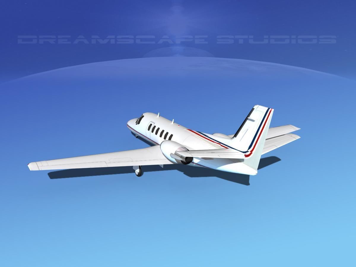 Cessna C550 Citation II V14 3D model_7