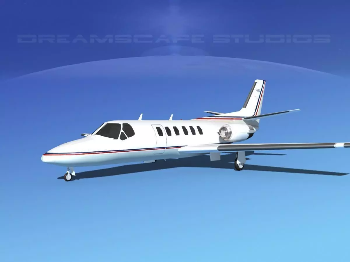 Cessna C550 Citation II V14 3D model_0