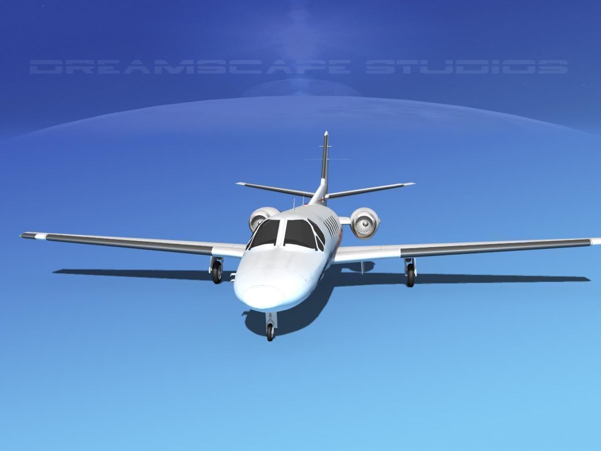 Cessna C550 Citation II V15 3D model_1