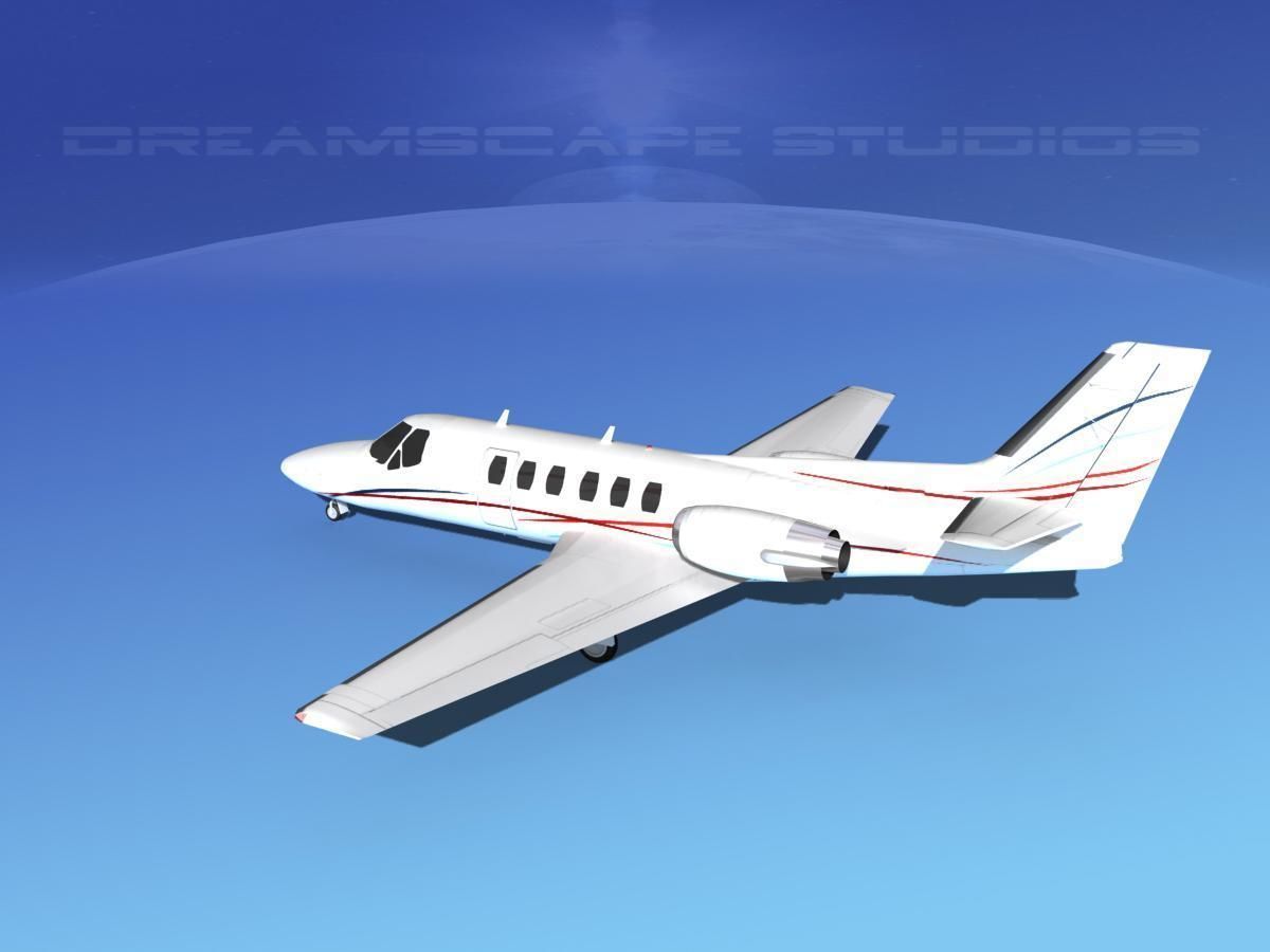 Cessna C550 Citation II V15 3D model_8