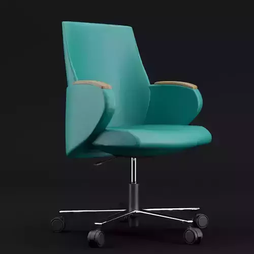 Modern leather office chair small