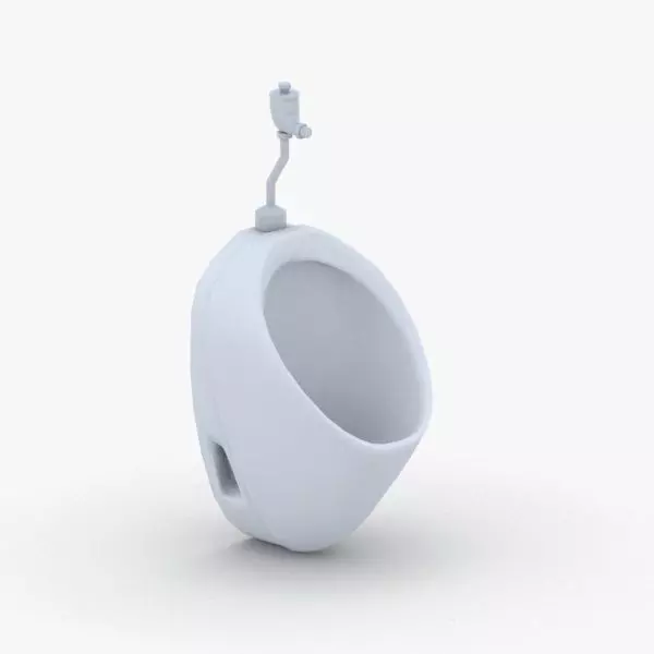 1619 - Urinal Low-poly 3D model_0