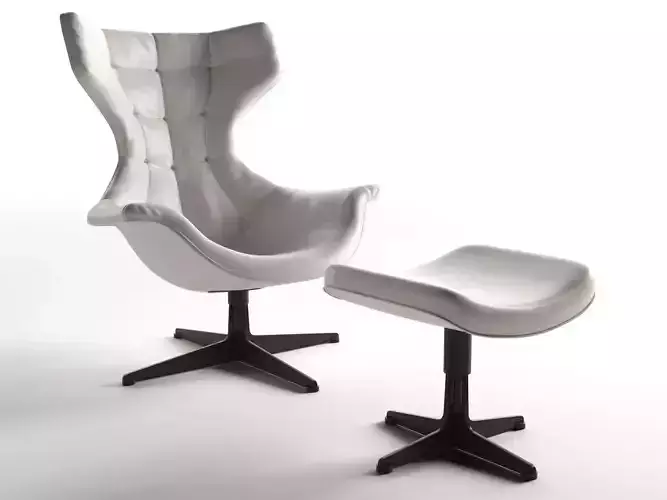 Regina II Armchair with Footstool