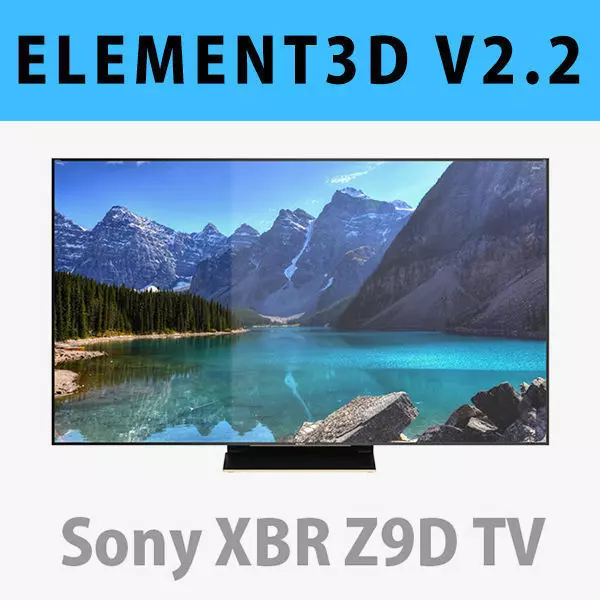 E3D - Sony XBR Z9D TV 3D 3D model_0