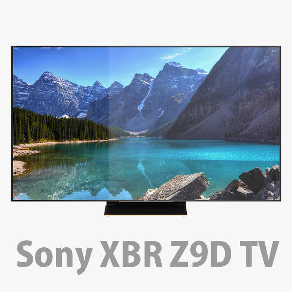 E3D - Sony XBR Z9D TV 3D 3D model_2