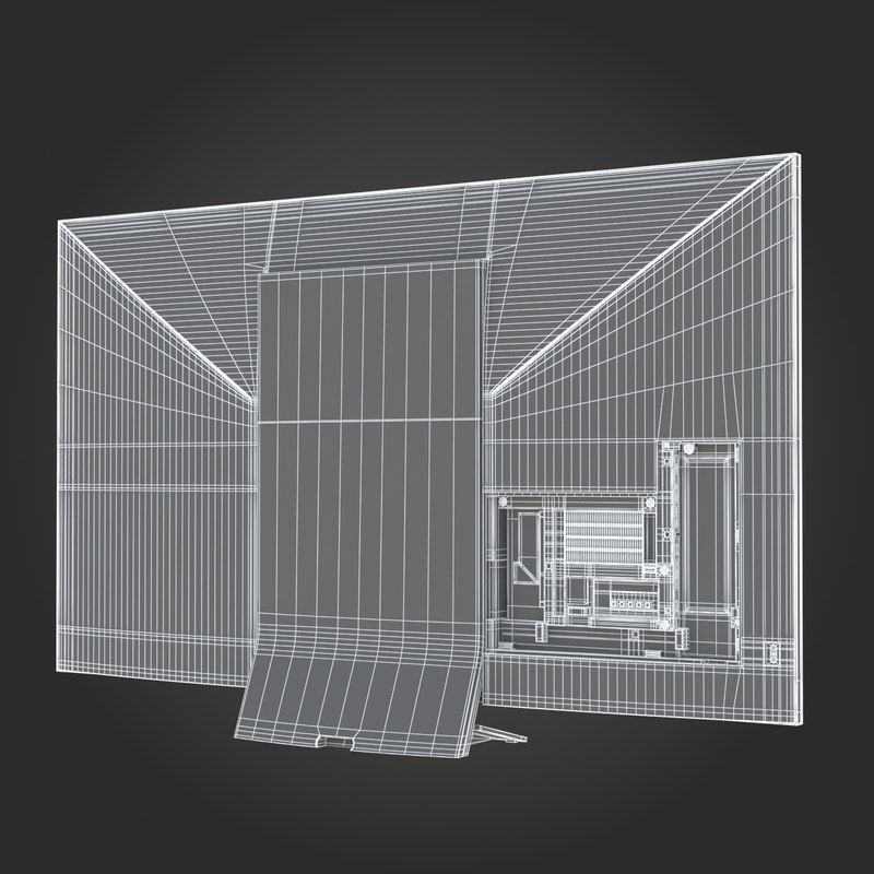 E3D - Sony XBR Z9D TV 3D 3D model_9