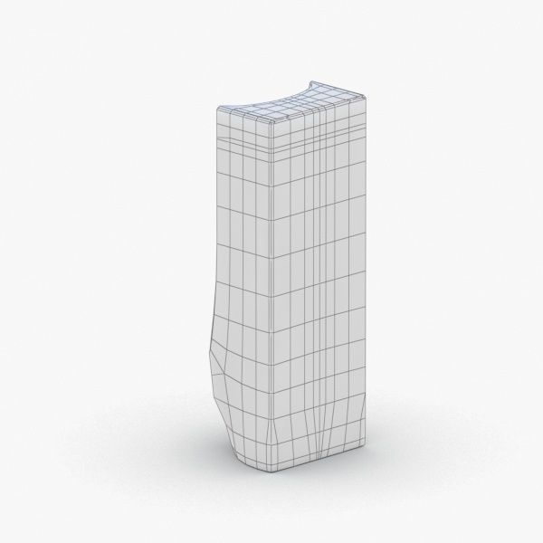 1623 - Urinal Low-poly 3D model_4
