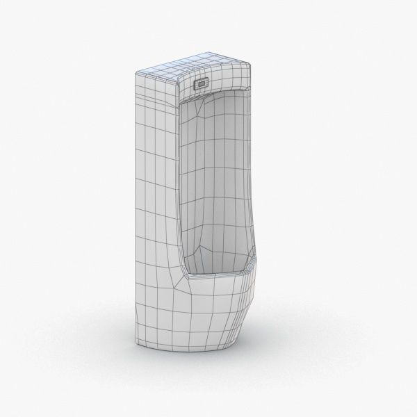 1623 - Urinal Low-poly 3D model_2