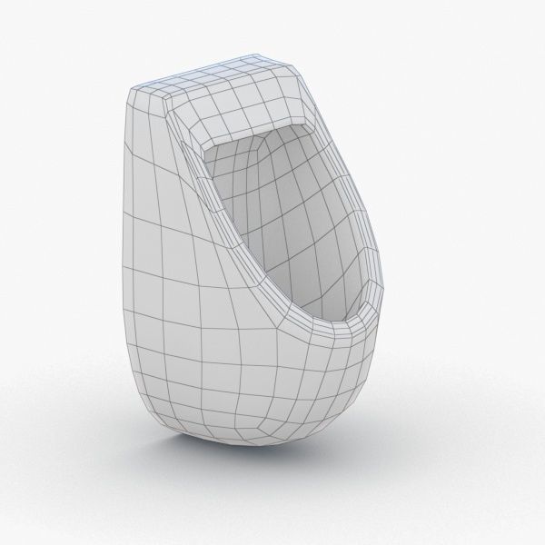 1626 - Urinal Low-poly 3D model_2