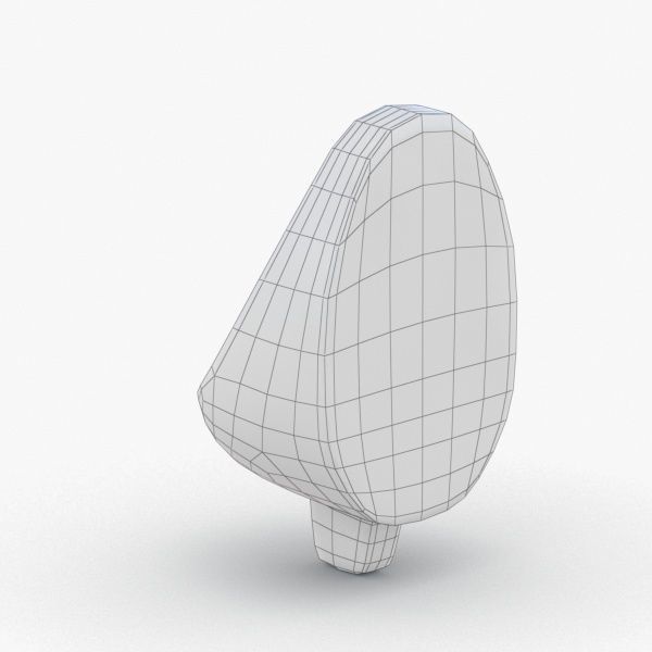 1627 - Urinal Low-poly 3D model_3