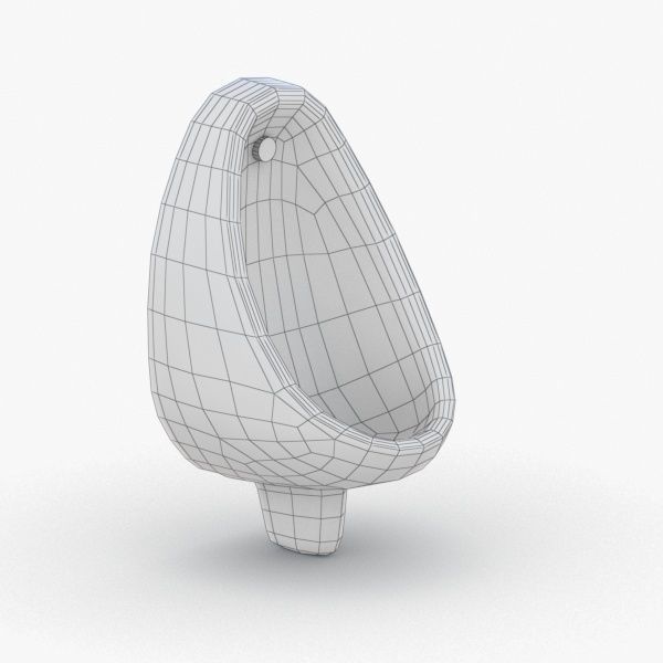 1627 - Urinal Low-poly 3D model_2