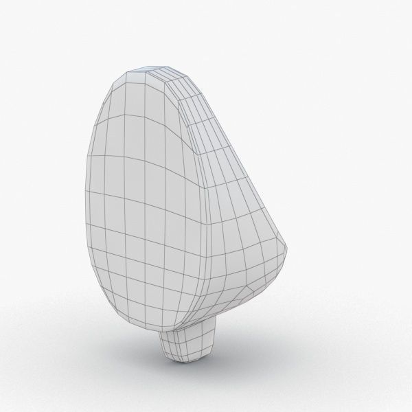 1627 - Urinal Low-poly 3D model_4