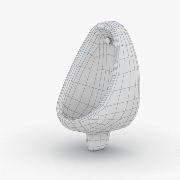 1627 - Urinal Low-poly 3D model_1