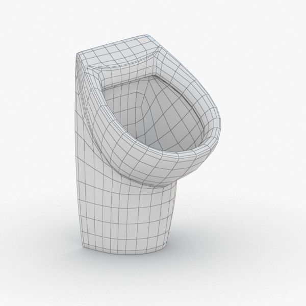 1628 - Urinal Low-poly 3D model_2