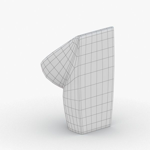 1628 - Urinal Low-poly 3D model_4