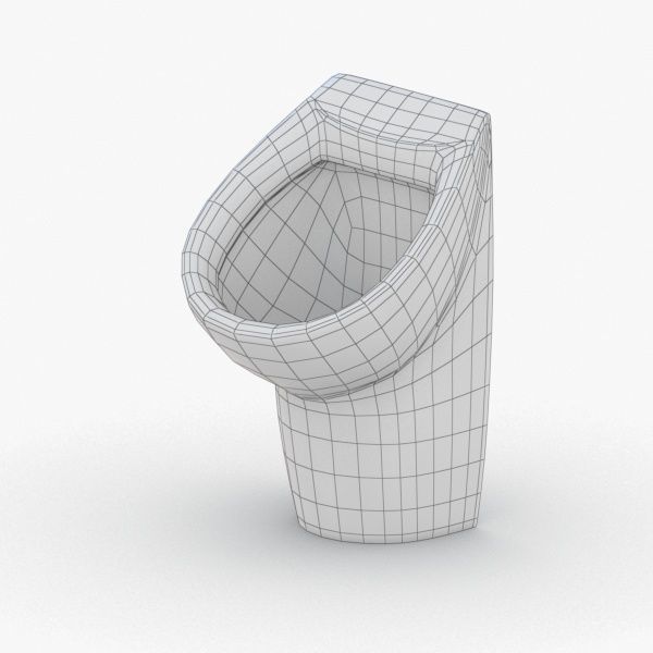 1628 - Urinal Low-poly 3D model_1