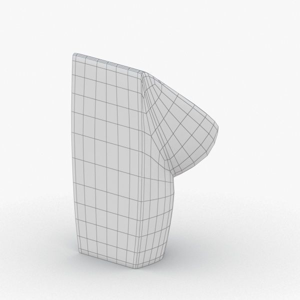 1628 - Urinal Low-poly 3D model_3