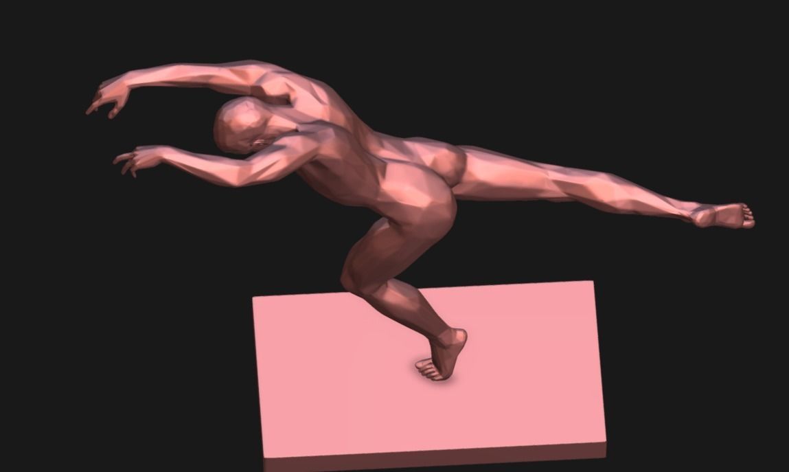Man Dancing 3D print model_3