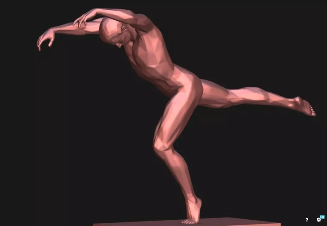 Man Dancing 3D print model_0